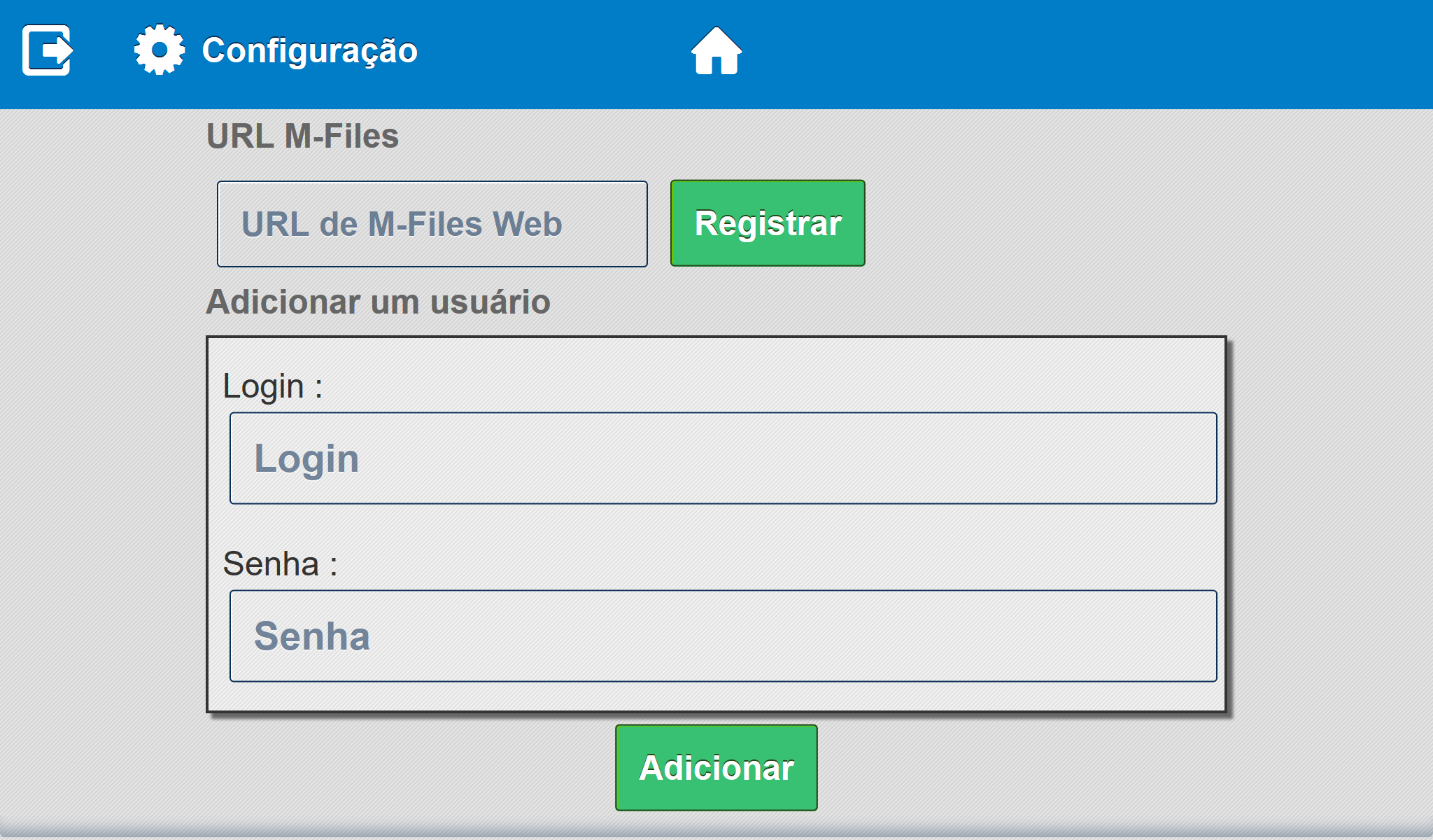 Configuração de M-Files Connect